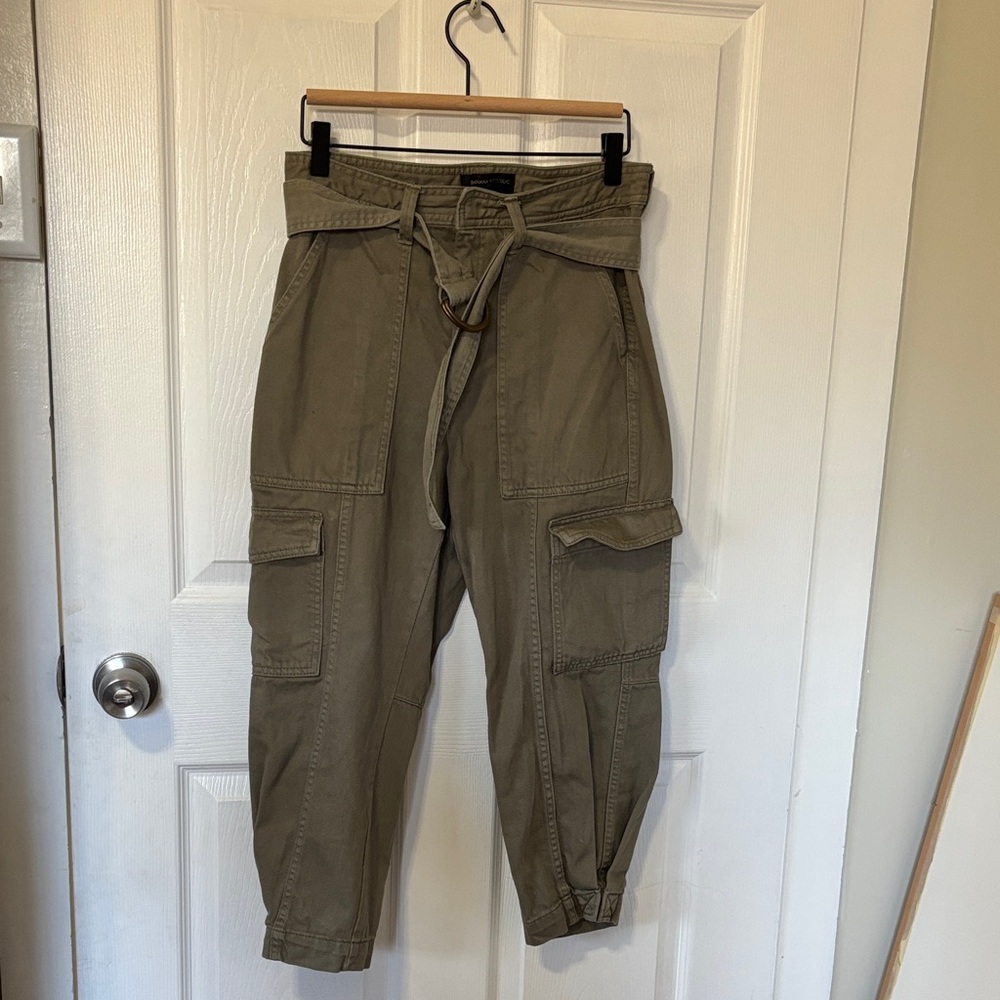 EUC Banana Republic olive cargo pants
